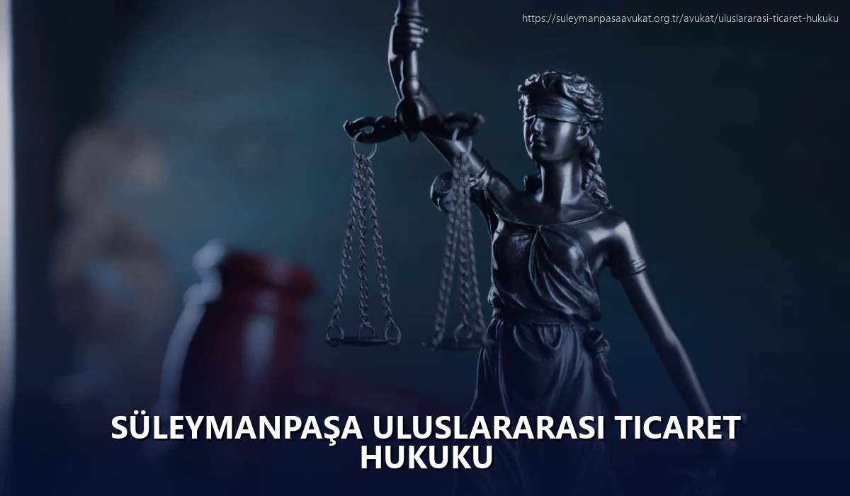 Süleymanpaşa Uluslararası Ticaret Hukuku
